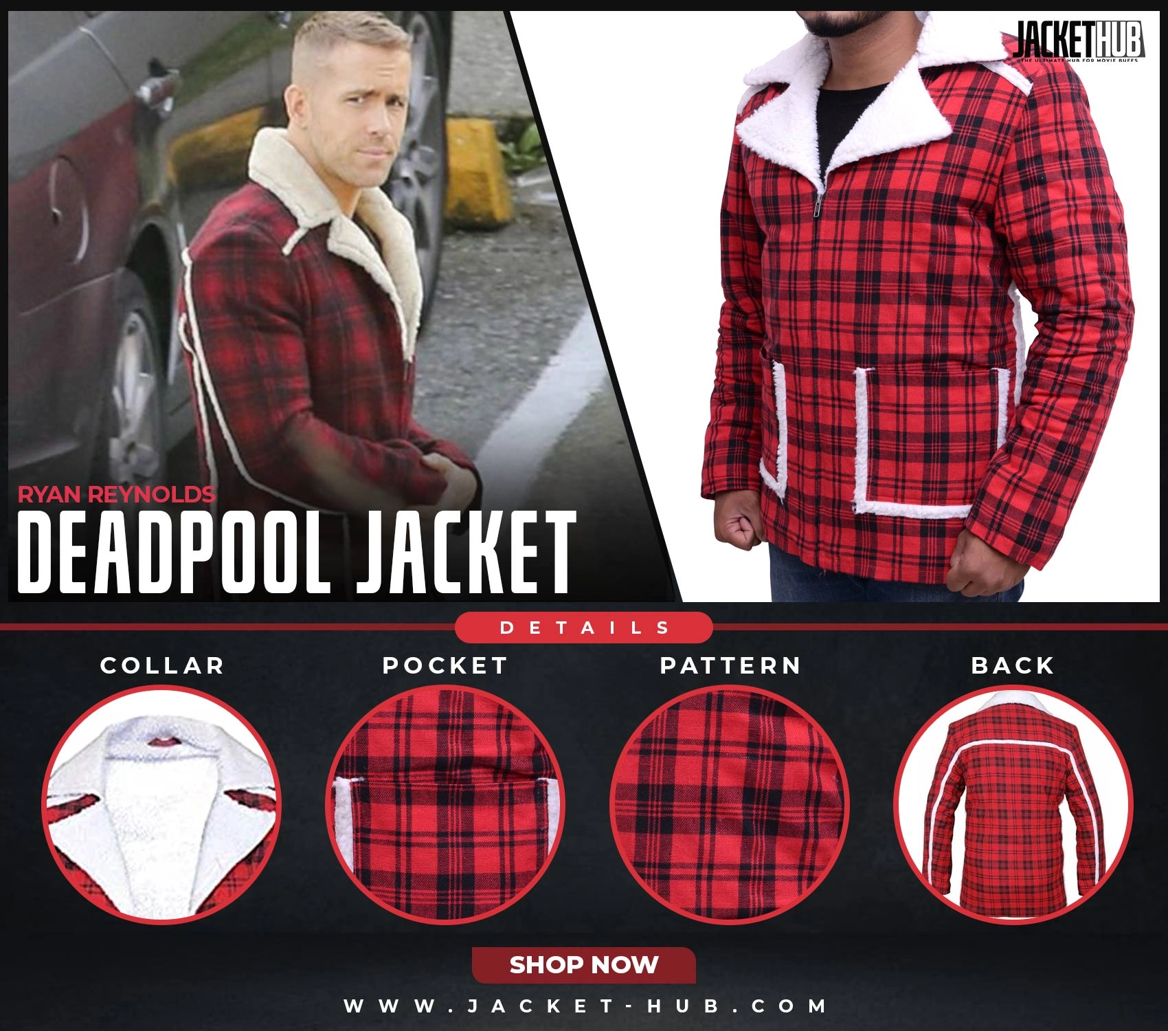 ryan reynolds shearling jacket