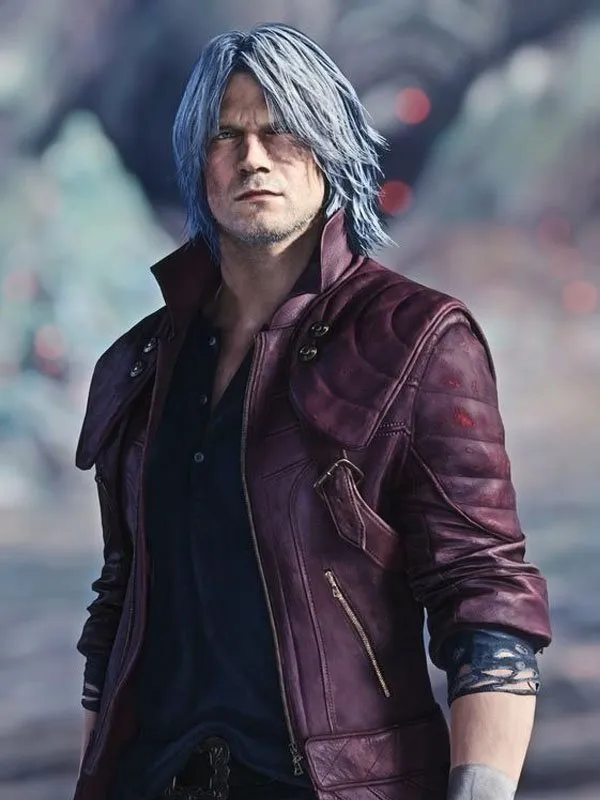 Devil May Cry 5 Dante Leather Long Coat-Usajacket