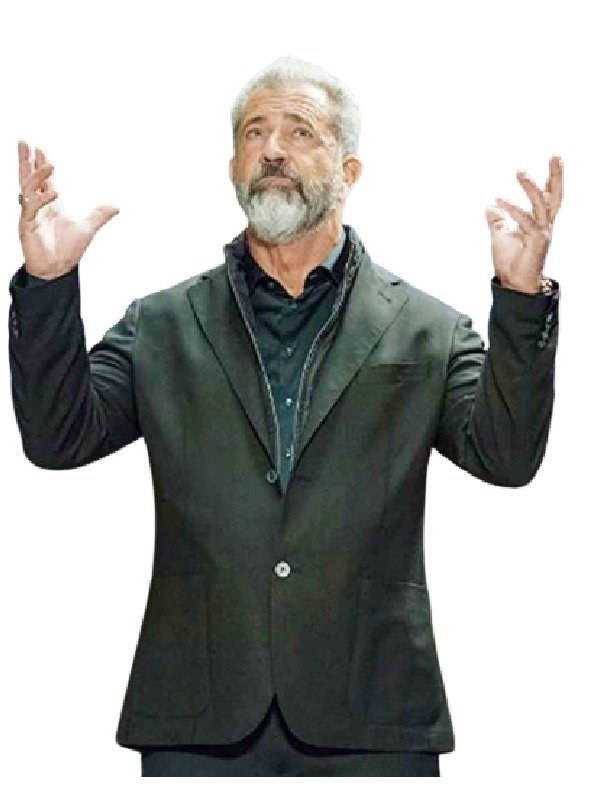 Mel Gibson Boss Level Blazer Boss Level Clive Ventor Black