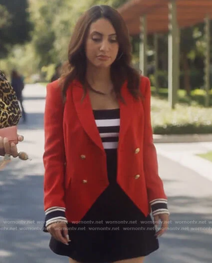 Ana torres Grown-ish S03 Red Blazer