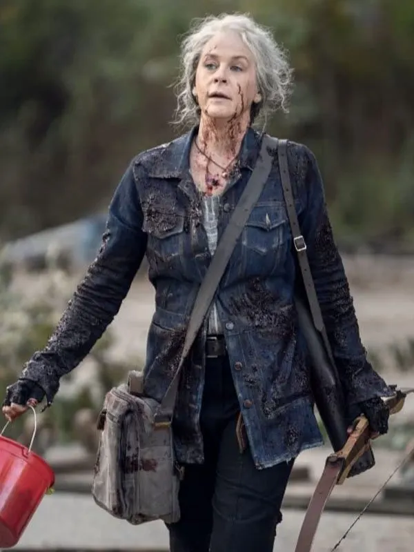 The Walking Dead season 10 Carol Denim Jacket Melissa McBride Jacket
