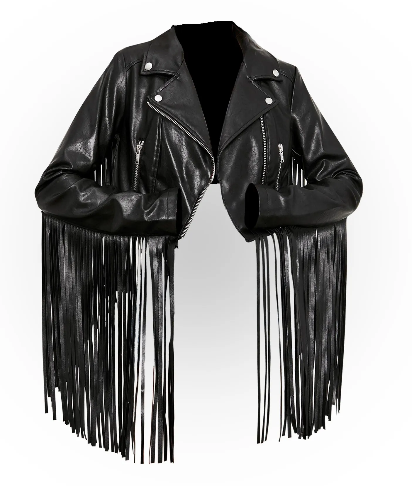 Fringe moto jacket sale