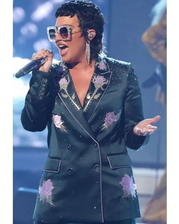 Demi Lovato Leather Coat - 2021 iHeartRadio Music Awards