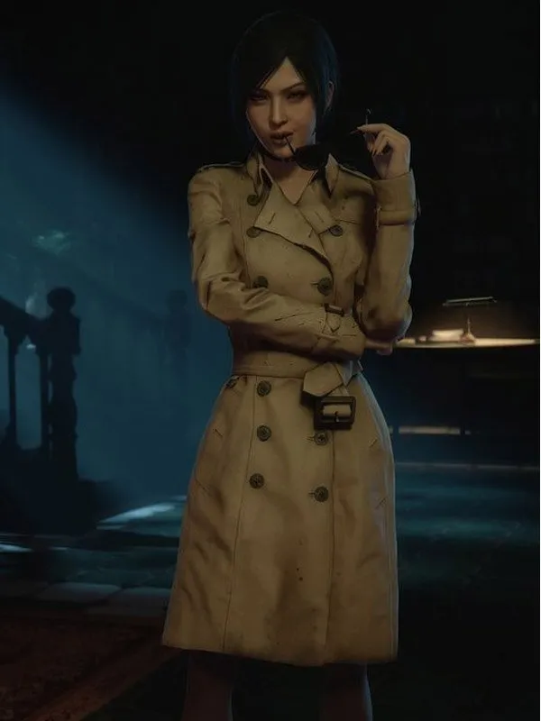 Resident Evil 2 Ada Wong Double Breasted Coat