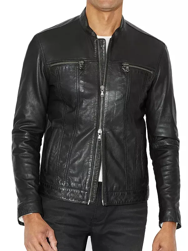 Mike Colter TV Series Evil S02 Black Leather Jacket