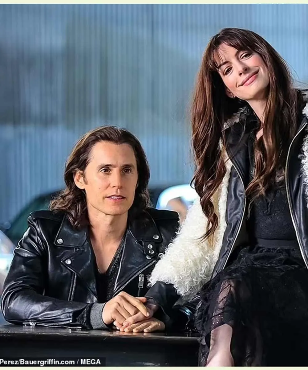 Adam Neumann WeCrashed 2022 Jared Leto Black Leather Jacket