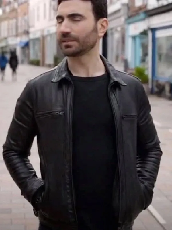 Ted Lasso S02 Roy Kent Leather Black Jacket