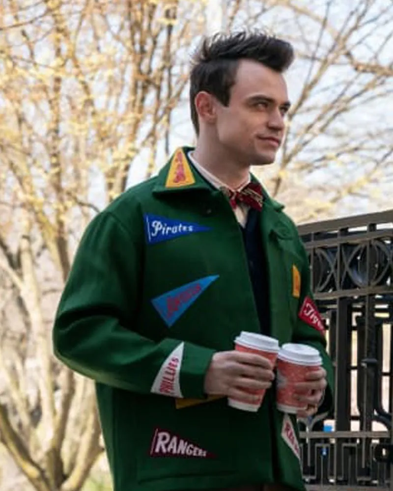 トップス JIMWAG Gossip girl track Jacket Max Wolfe Green Jacket | Gossip Girl Jacket - Jacket Hub