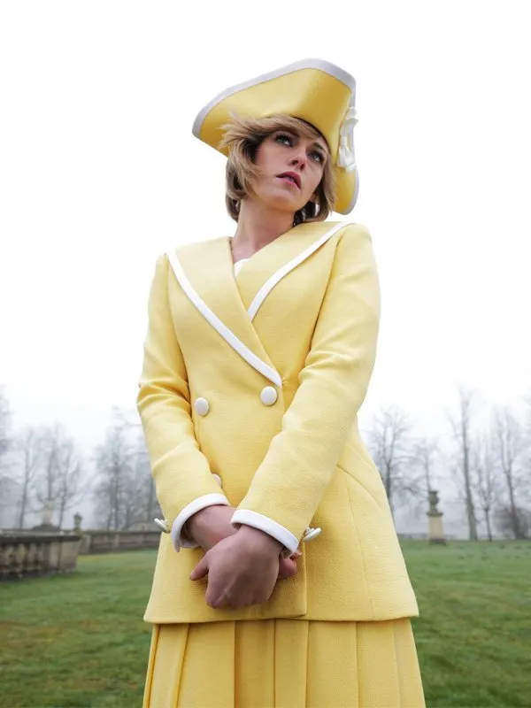 Princess Diana Yellow Coat | Spencer Kristen Stewart Yellow Coat