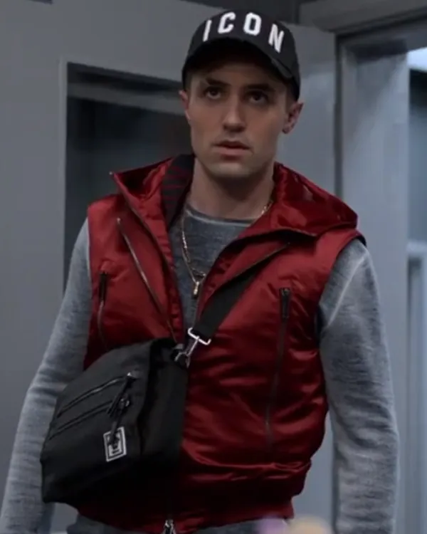 TV Series Jamie Tartt Ted Lasso S02 Red Hooded Vest