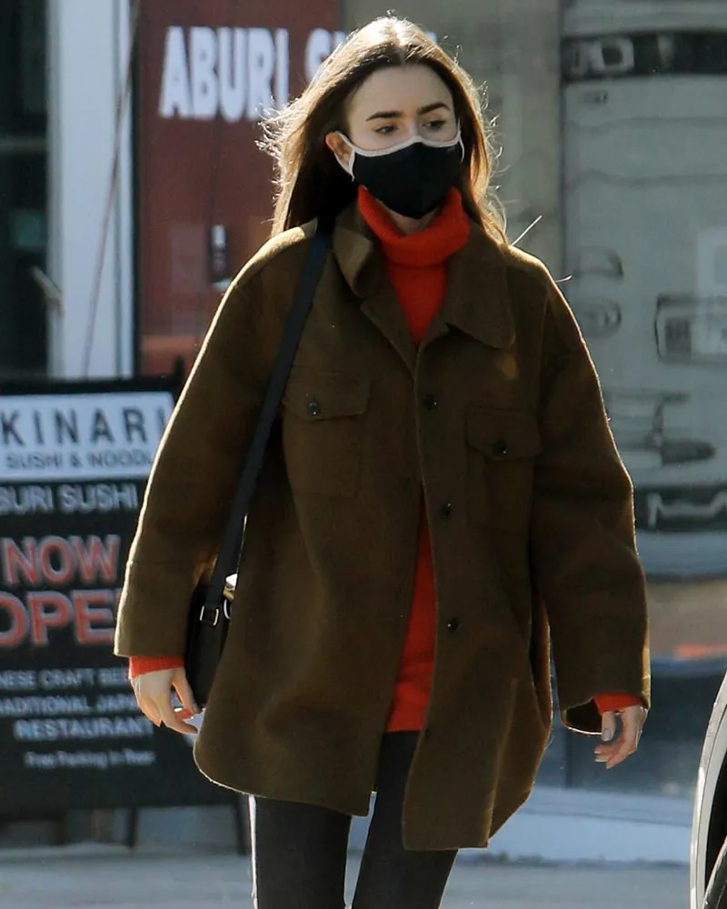 Emily Cooper Emily In Paris S02 Lily Collins Brown Jacket