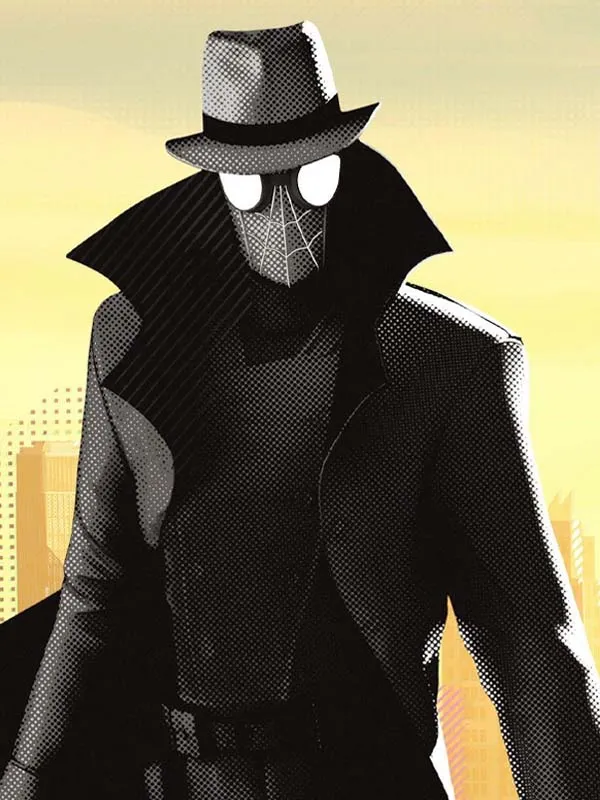 Spider Man Into The Spider Verse Coat Noir Black Trench Coat