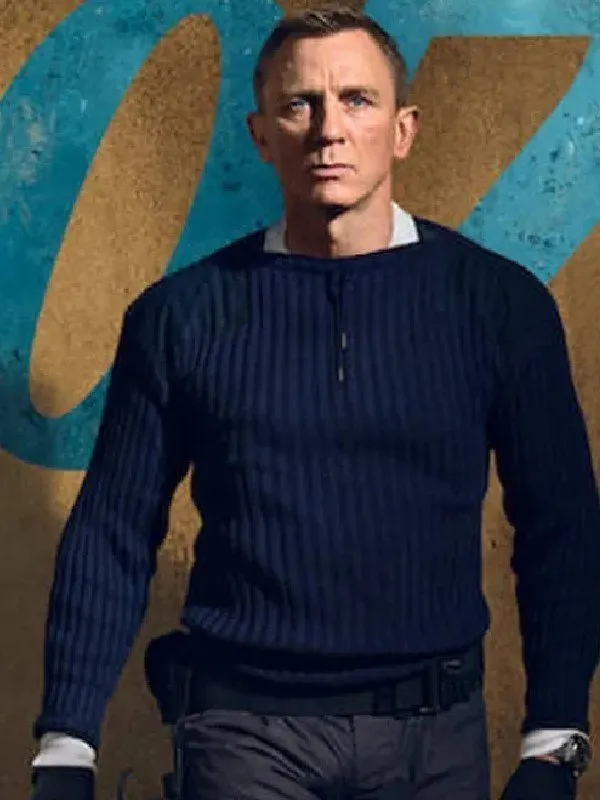 Daniel Craig No Time To Die James Bond Sweater