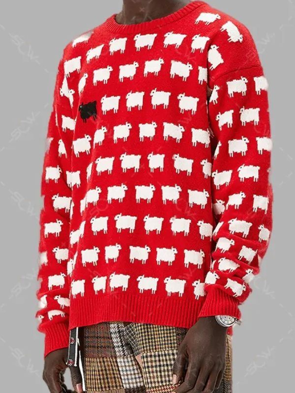 Red Sweater Diana Black Sheep Sweater Pattern Princess Diana Sheep