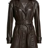 Bold And The beautiful December 2021 Steffy’s Brown Belted Leather Blazer Dress 1