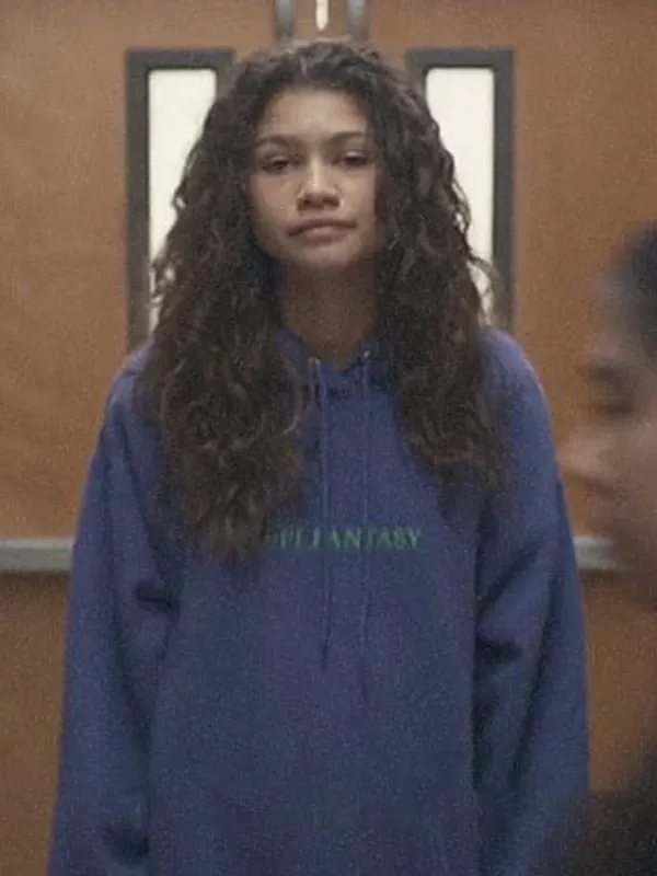 Euphoria Rue Bennett Hoodie - Zendaya Purple Hoodie - Women Outfits