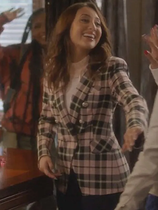 Grown-ish Season 3 Ana’s Pink Plaid Blazer 3