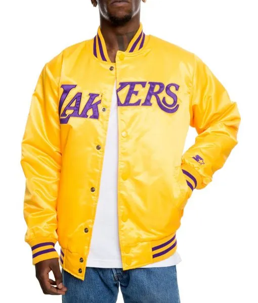 Bomber Starter Los Angeles 80s Lakers Jacket - Jackets Masters