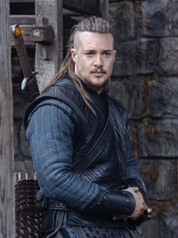 Uhtred Black Studded Vest  The Last Kingdom Season 5