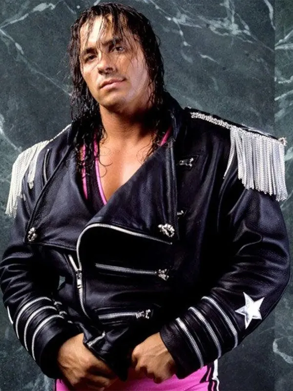 WWE 2K22 Bret The Hitman Hart Leather Jacket - Jacket Hub