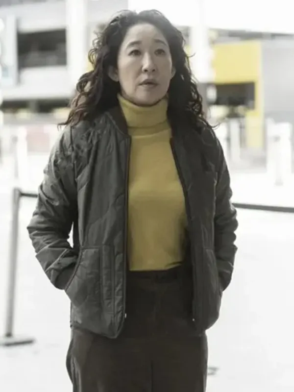 Sandra Oh Killing Eve Season 4 Bomber Cotton Jacket