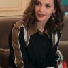 TV Series Irma Vep 2022 Mira Black & Brown Fleece Jacket