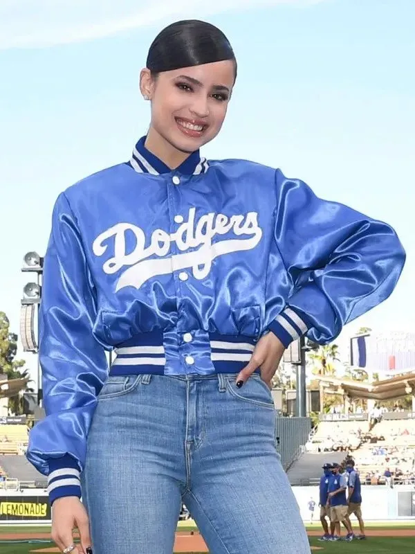 Sofia Carson Dodgers Bomber Jacket