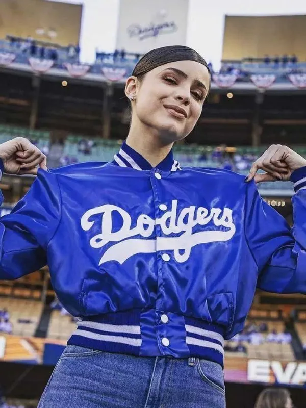 Sofia Carson Dodgers Bomber Jacket