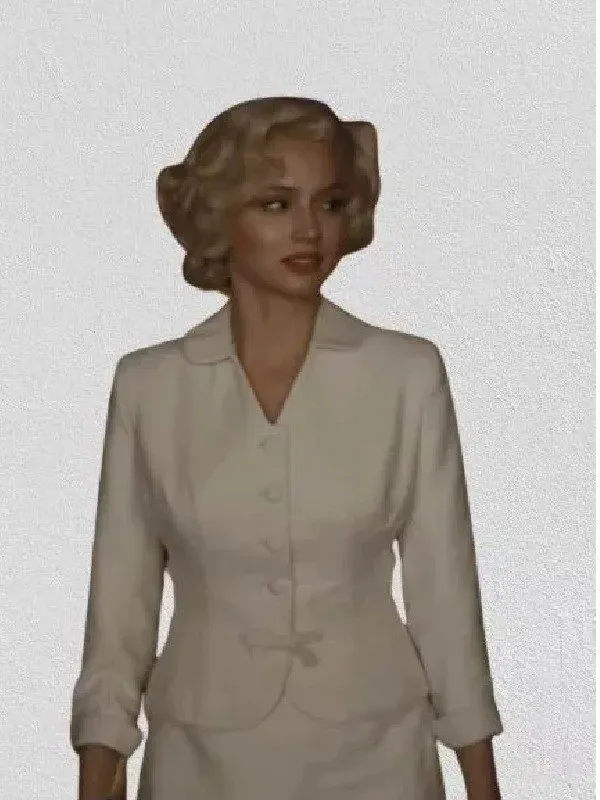 Blonde 2022 Norma Jeane Blazer | Ana de Armas White Blazer