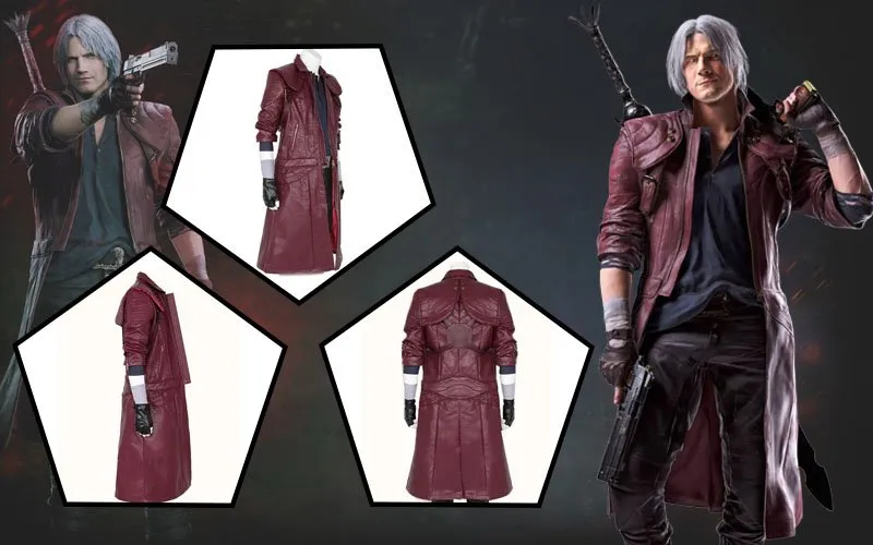 Devil May Cry 5 Nero Costume DMC V Cosplay Half Sleeve Edition