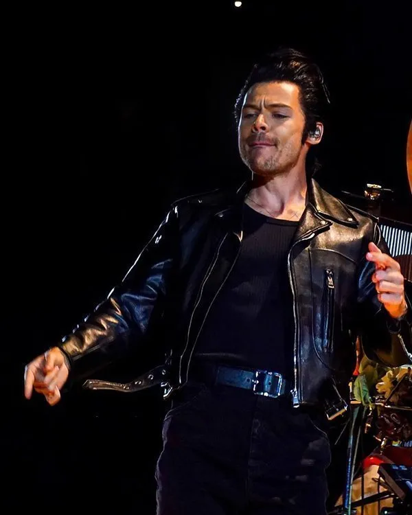Harry Style Harryween Black Leather Jacket - Jacket Hub