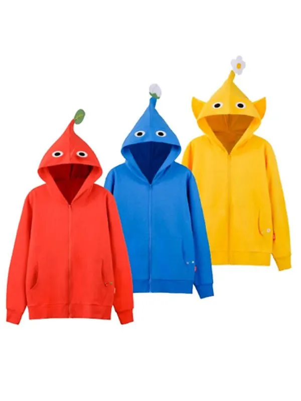 Aitai☆Kuji Pikmin Nintendo Store Winter 2023 Goods Hoodie Yellow