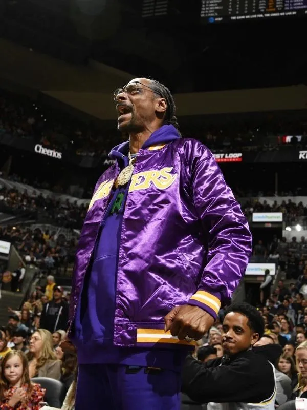 Snoop Dogg Los Angeles Lakers Purple Jacket