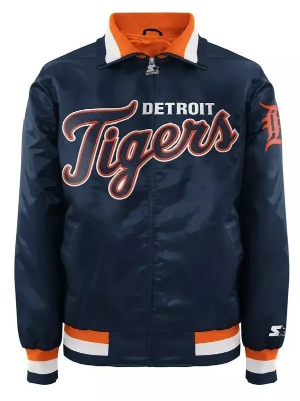 Detroit Tigers Blue Varsity Jacket