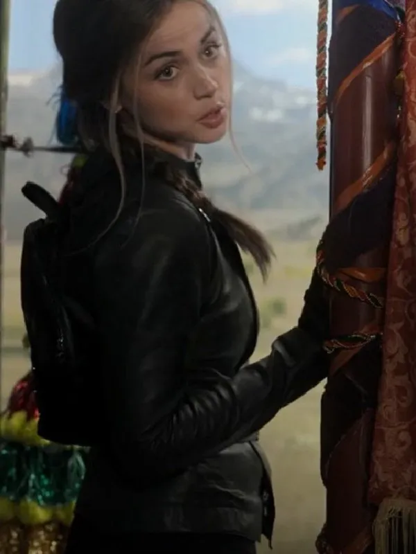 Ghosted 2023 Ana de Armas Black Leather Jacket - Jacket Hub