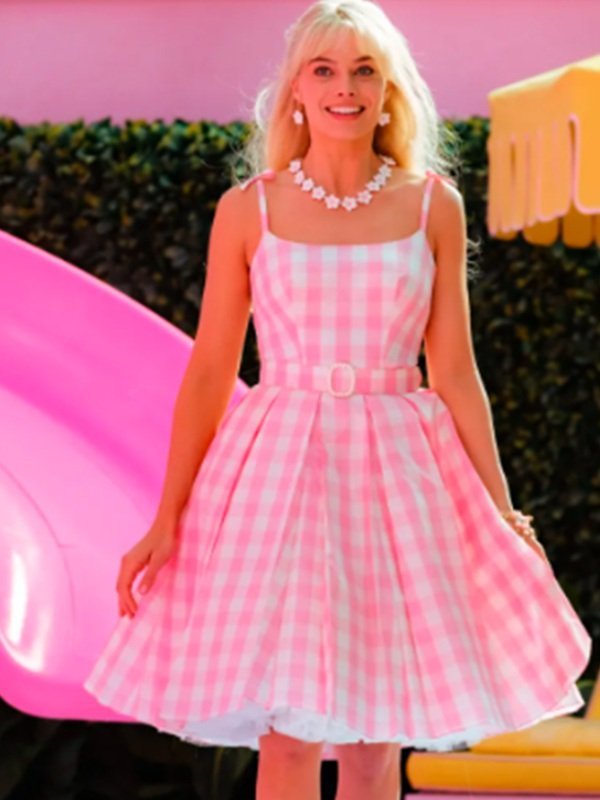 Pink Gingham Barbie Movie Costume - Charm Patterns