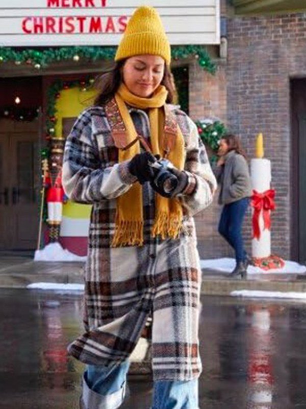 Friends Family Christmas 2023 Humberly Gonzalez Plaid Coat
