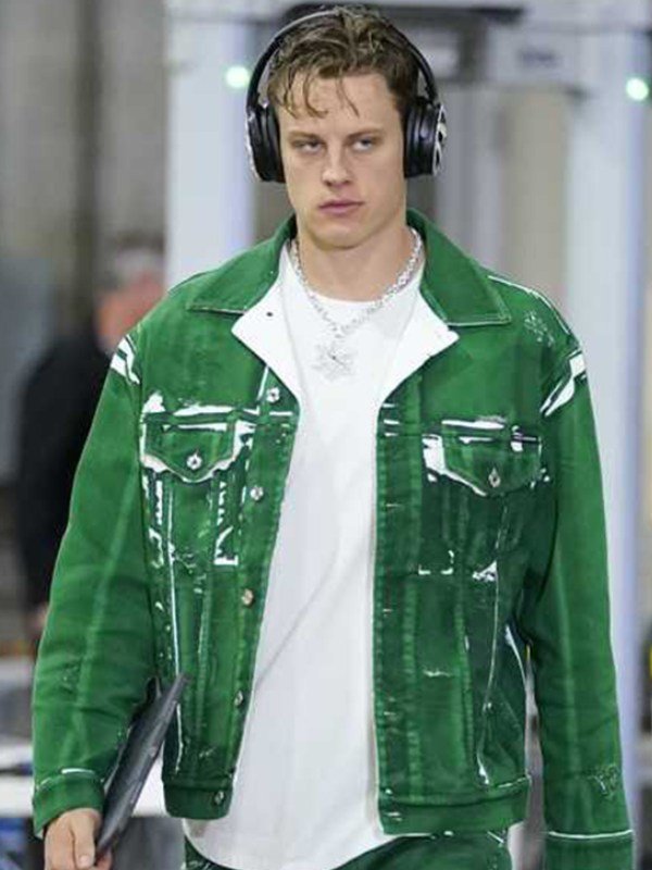 Joe Burrows Green Denim Jacket Jacket Hub