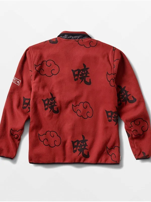 Primitive X Naruto Maroon Printed Jacket - Jacket Hub