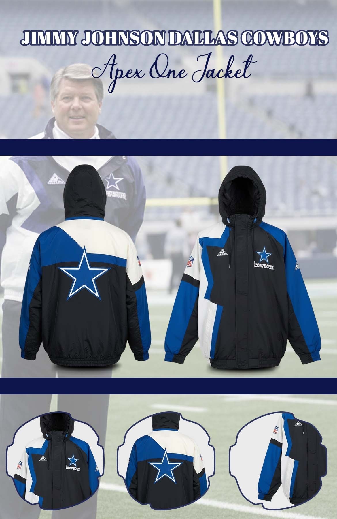 Jimmy Johnson Dallas Cowboys Apex One Jacket - Jacket Hub