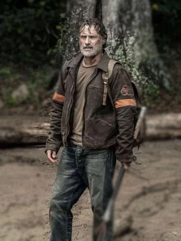 Rick Grimes Jacket Ugg Suede Bomber Jacket Work Jacket For Men