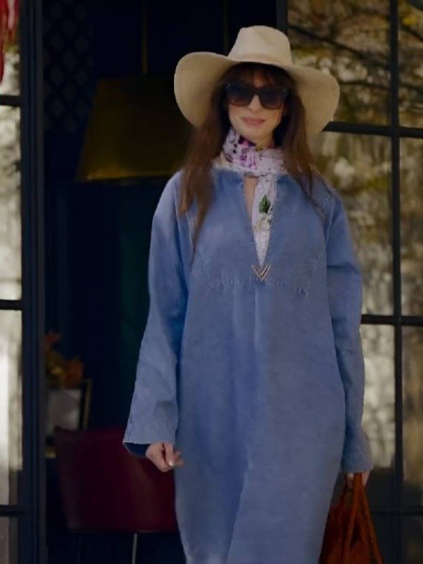 The Idea of You Anne Hathaway Denim Dress - Jacket Hub