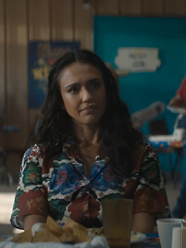 Jessica Alba Trigger Warning 2024 Multi Color Floral Shirt