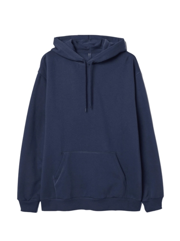 Navy Blue Pullover Hoodie - Jacket Hub