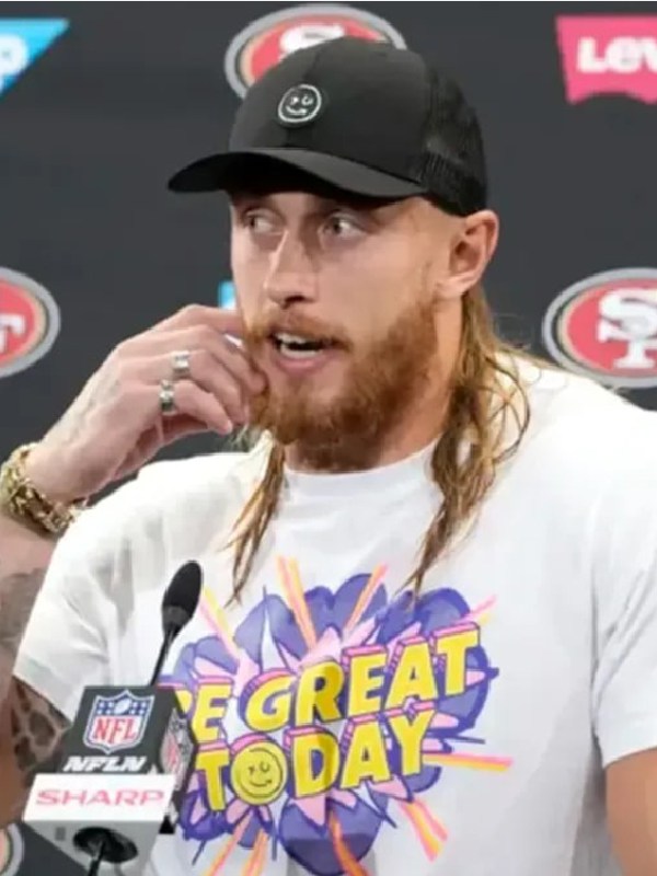 Receiver George Kittle Be Great Today T-Shirt Jacket Hub