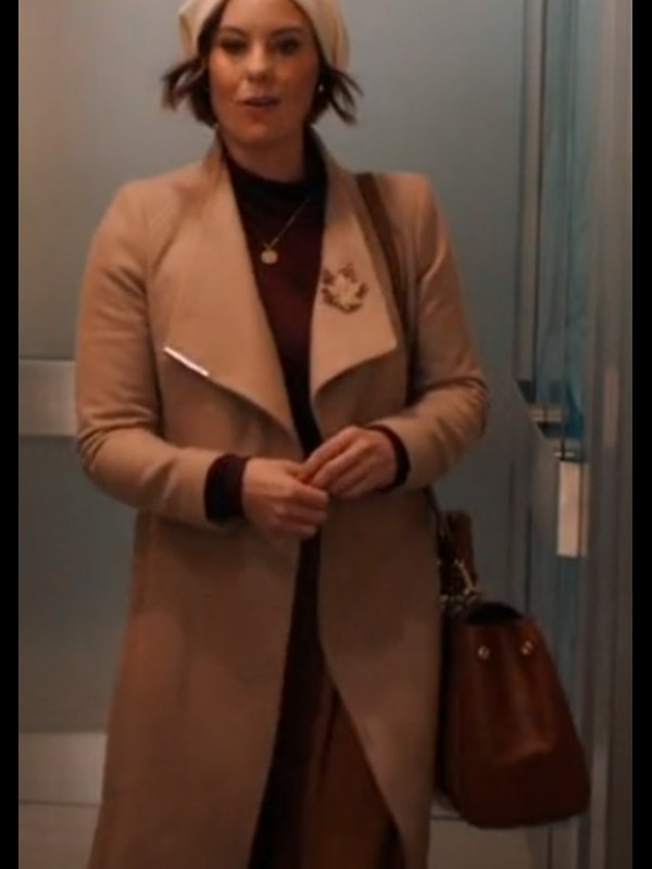 Falling Together 2024 Ashley Williams Beige Trench Coat