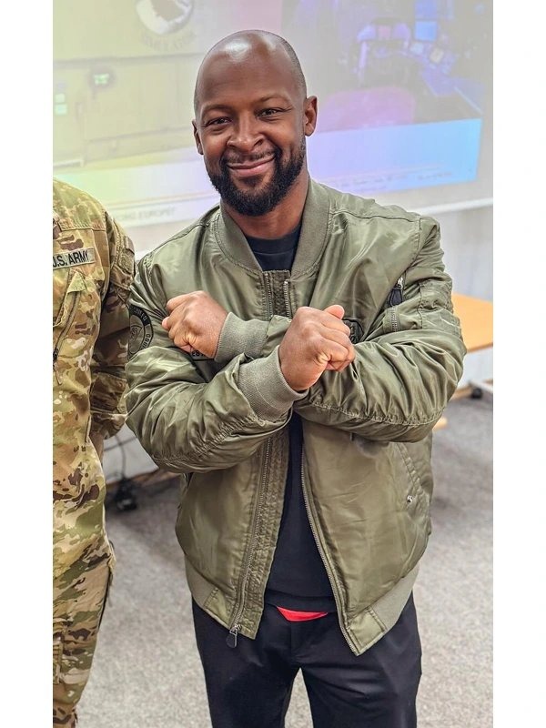 Dante Hall Kansas City Chiefs Military Bomber Jacket - Jacket Hub
