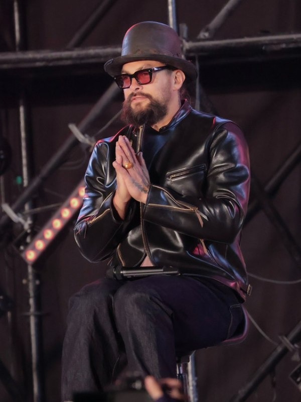 Jason Momoa Tokyo Comic Con 2024 Leather Jacket - Jacket Hub