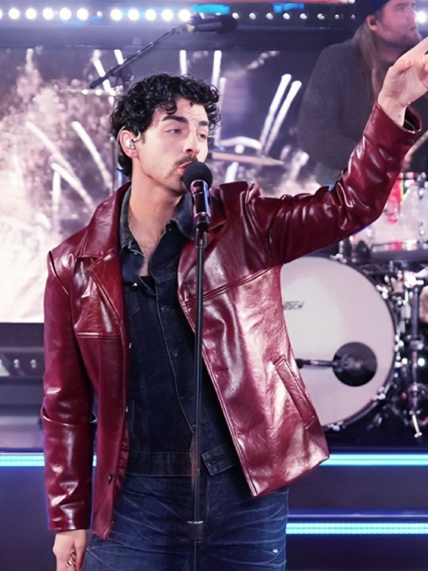 Joe Jonas Times Square Performance Leather Jacket - Jacket Hub