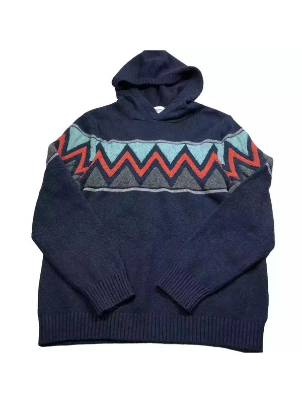 Baylen Out Loud 2025 Sammi Dupree Blue Zig Zag Print Hoodie